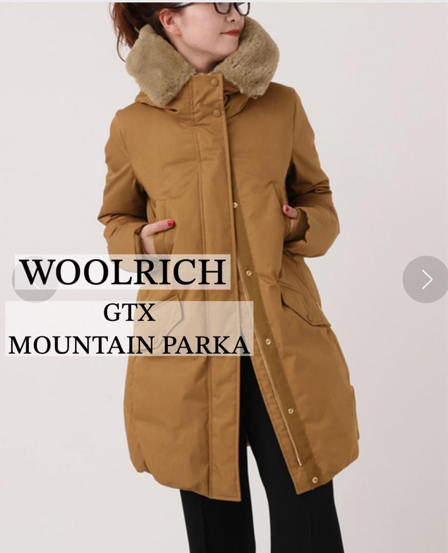 WOOLRICH ウールリッチ ダウンジャケット ロングコートブラウン茶フード