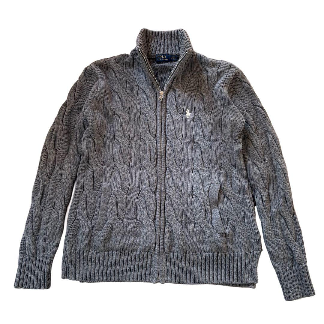 【極美品】ポロ・ラルフローレン 太ケーブル ★人気カラー★ プルオーバー 正規品