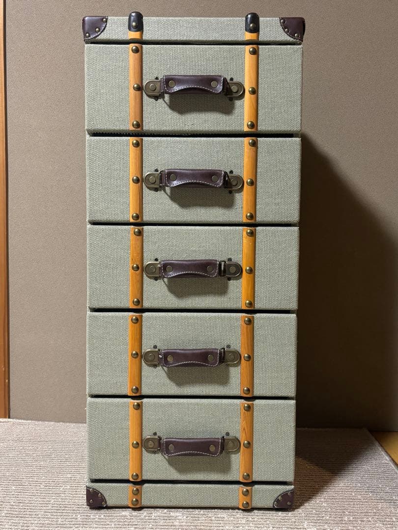 トランク風 ファブリックチェスト 引き出し5段