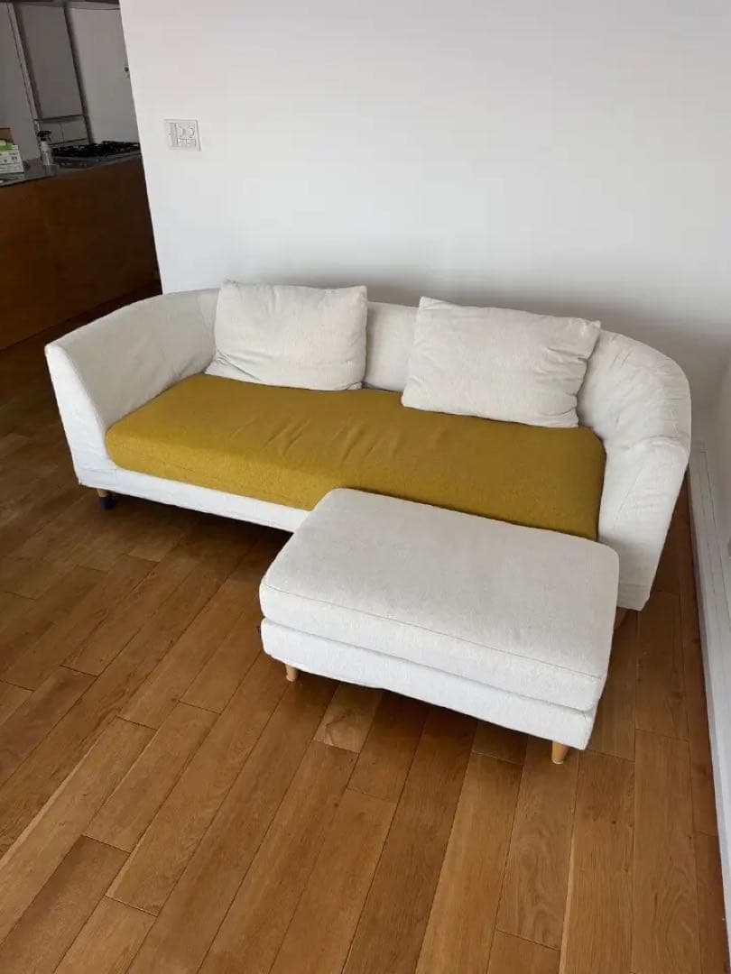 無料配送エリアあり　マルイチセーリング　ツートン　ソファ　オットマン付