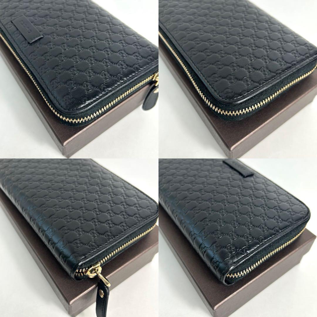 ✅【美品】 メンテ済み グッチ　GUCCI グッチシマ レザー 長財布　ブラック