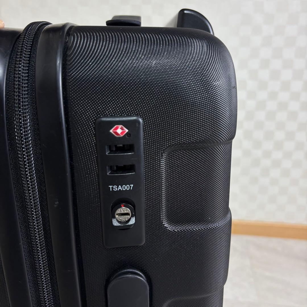 MUJI 無印良品 キャリーケース ブラック 36L スーツケース ストッパー付