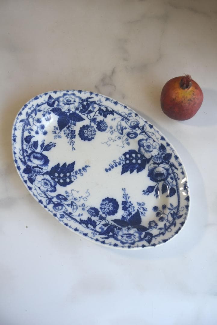 パンダ　クレイユモントロー 鈴蘭　ミュゲ　 オーバル皿