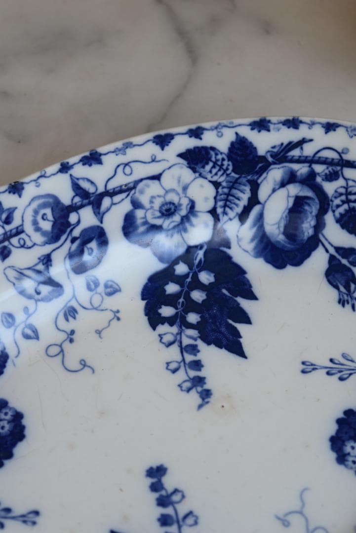 パンダ　クレイユモントロー 鈴蘭　ミュゲ　 オーバル皿