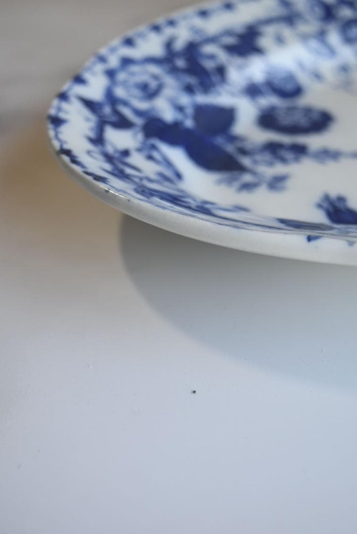 パンダ　クレイユモントロー 鈴蘭　ミュゲ　 オーバル皿