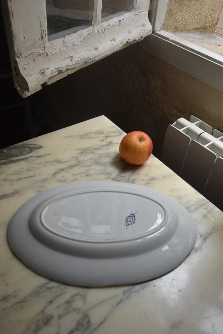 パンダ　クレイユモントロー 鈴蘭　ミュゲ　 オーバル皿