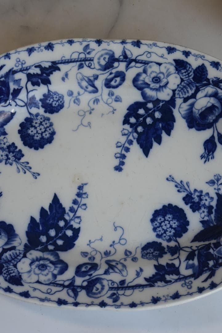 パンダ　クレイユモントロー 鈴蘭　ミュゲ　 オーバル皿