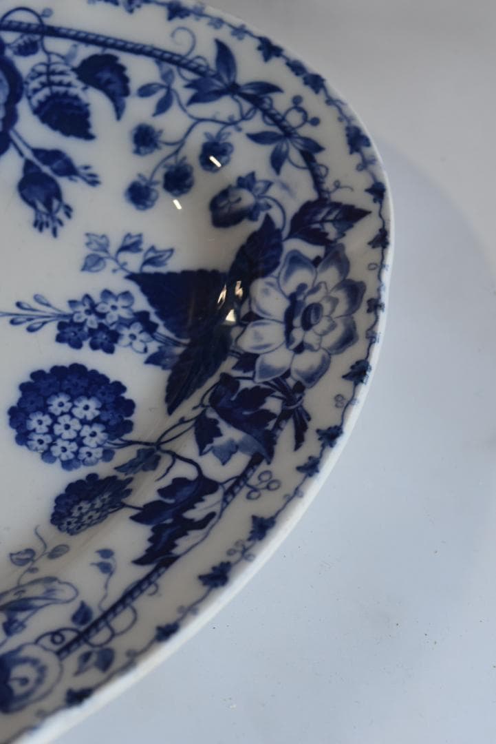 パンダ　クレイユモントロー 鈴蘭　ミュゲ　 オーバル皿