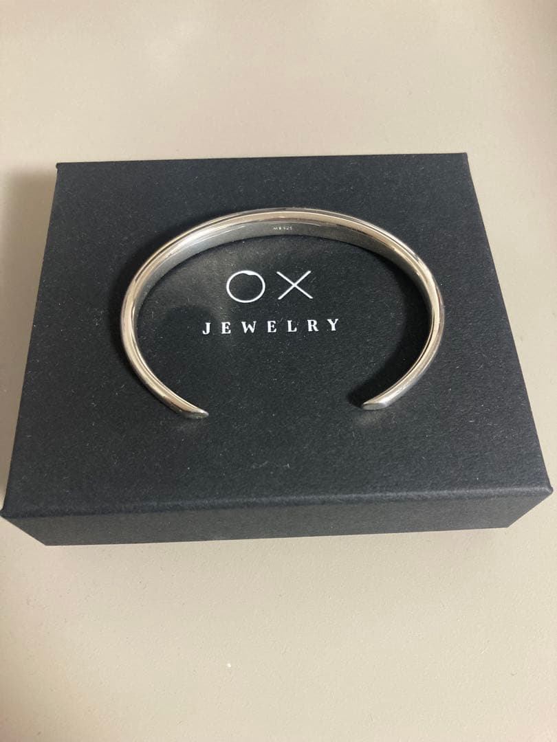 OX JEWELRY Silver Curve Bangle バングル MB