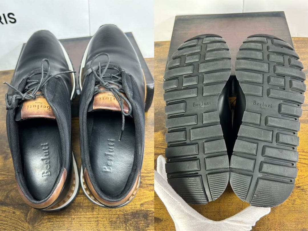 定価20万　Berluti ファストトラック グレーズド スニーカー 6.5