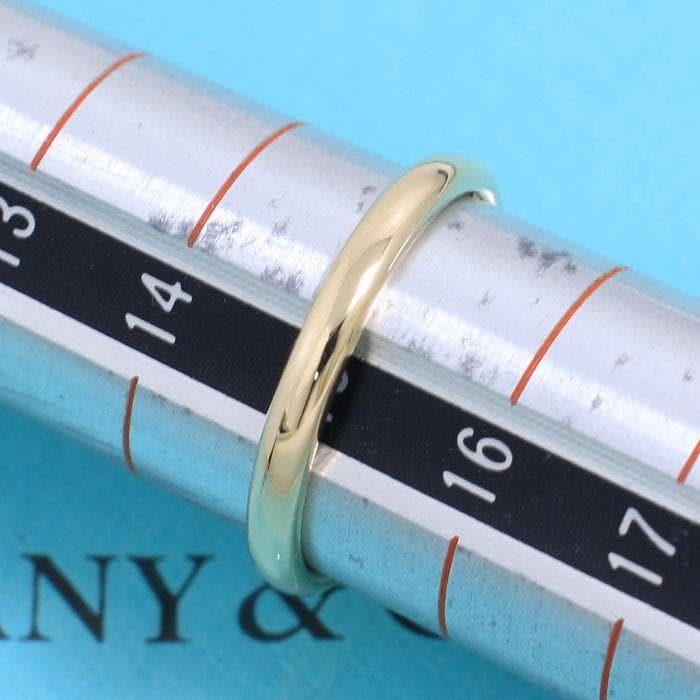 ティファニー　TIFFANY　K18PG　15号　ウエディングバンドリング　良品