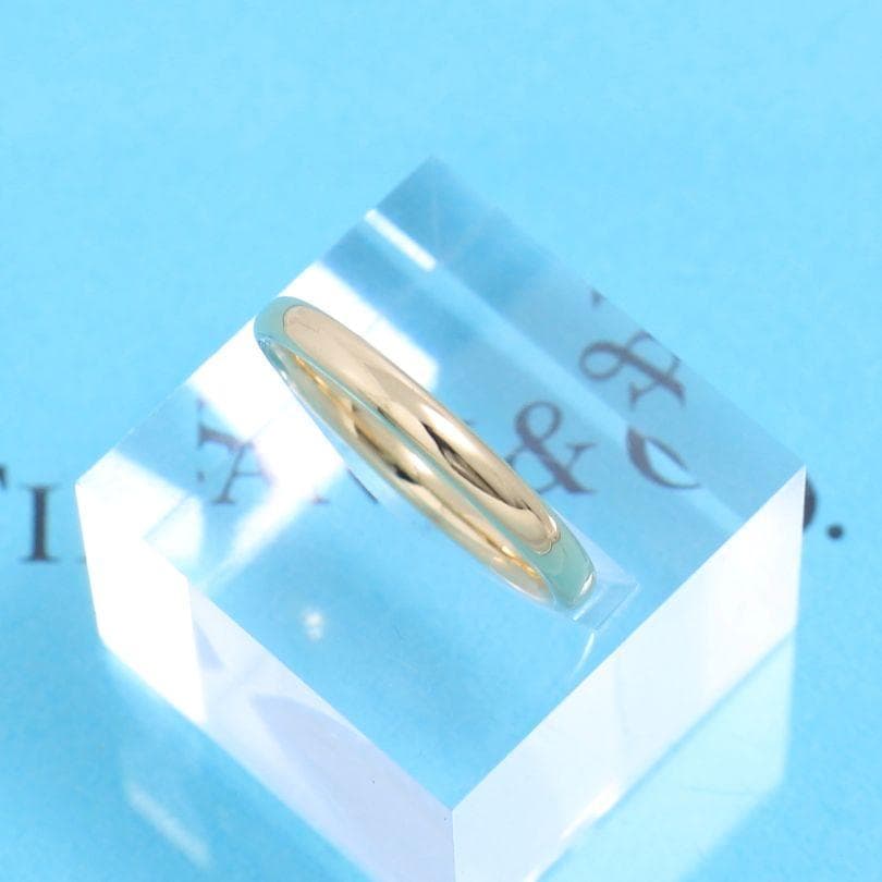 ティファニー　TIFFANY　K18PG　15号　ウエディングバンドリング　良品