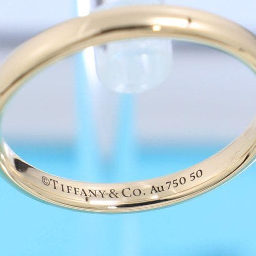 ティファニー　TIFFANY　K18PG　15号　ウエディングバンドリング　良品