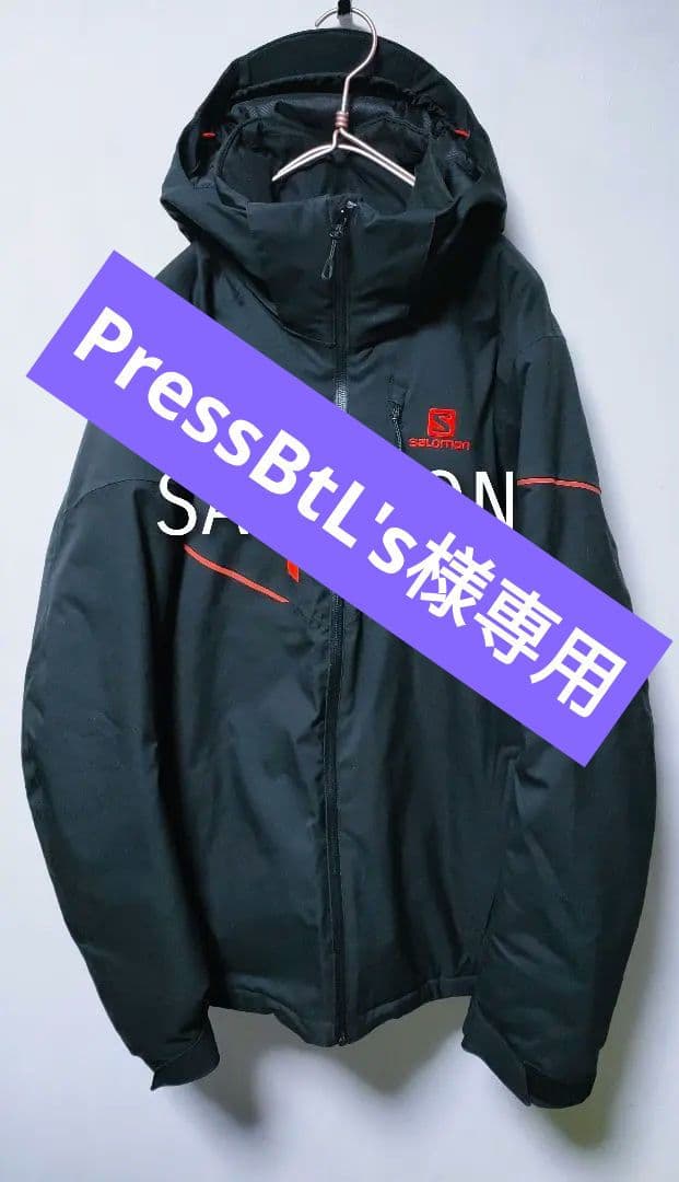 【サロモン SALOMON】スキーウェア 保温 ブラック メンズL