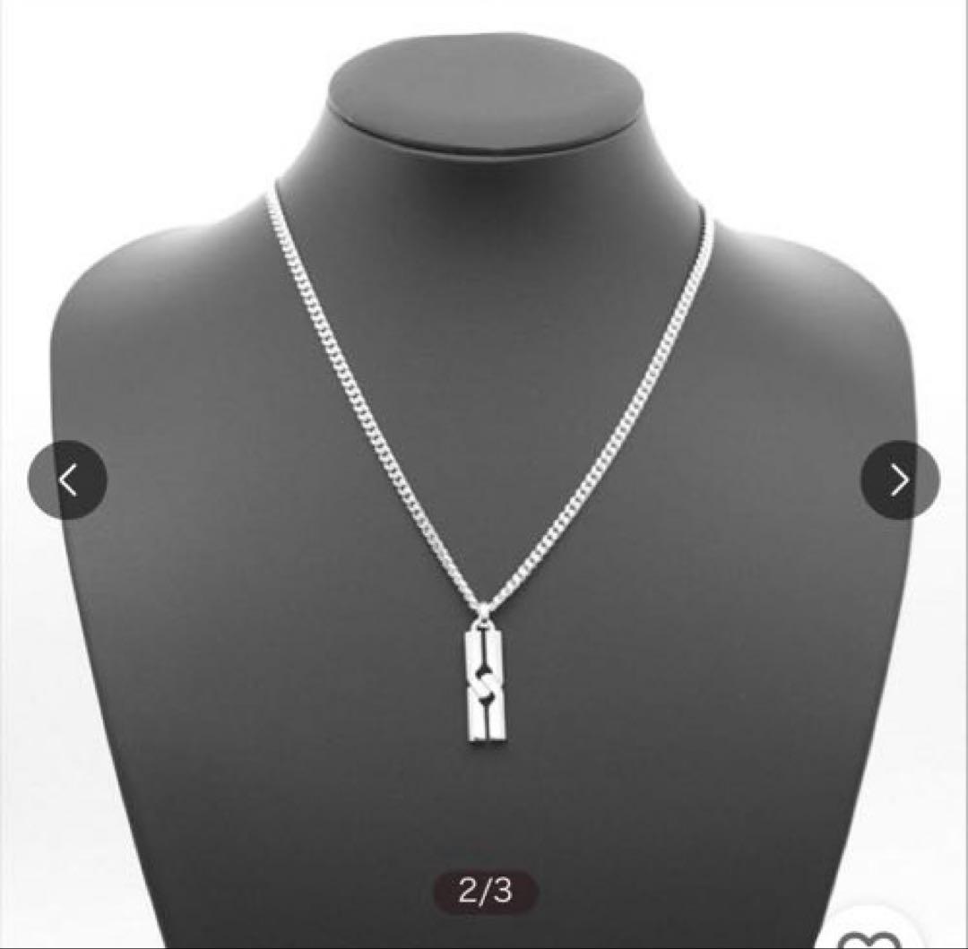 【GUCCI／グッチ】シルバー925 ノットプレートトップ ネックレス