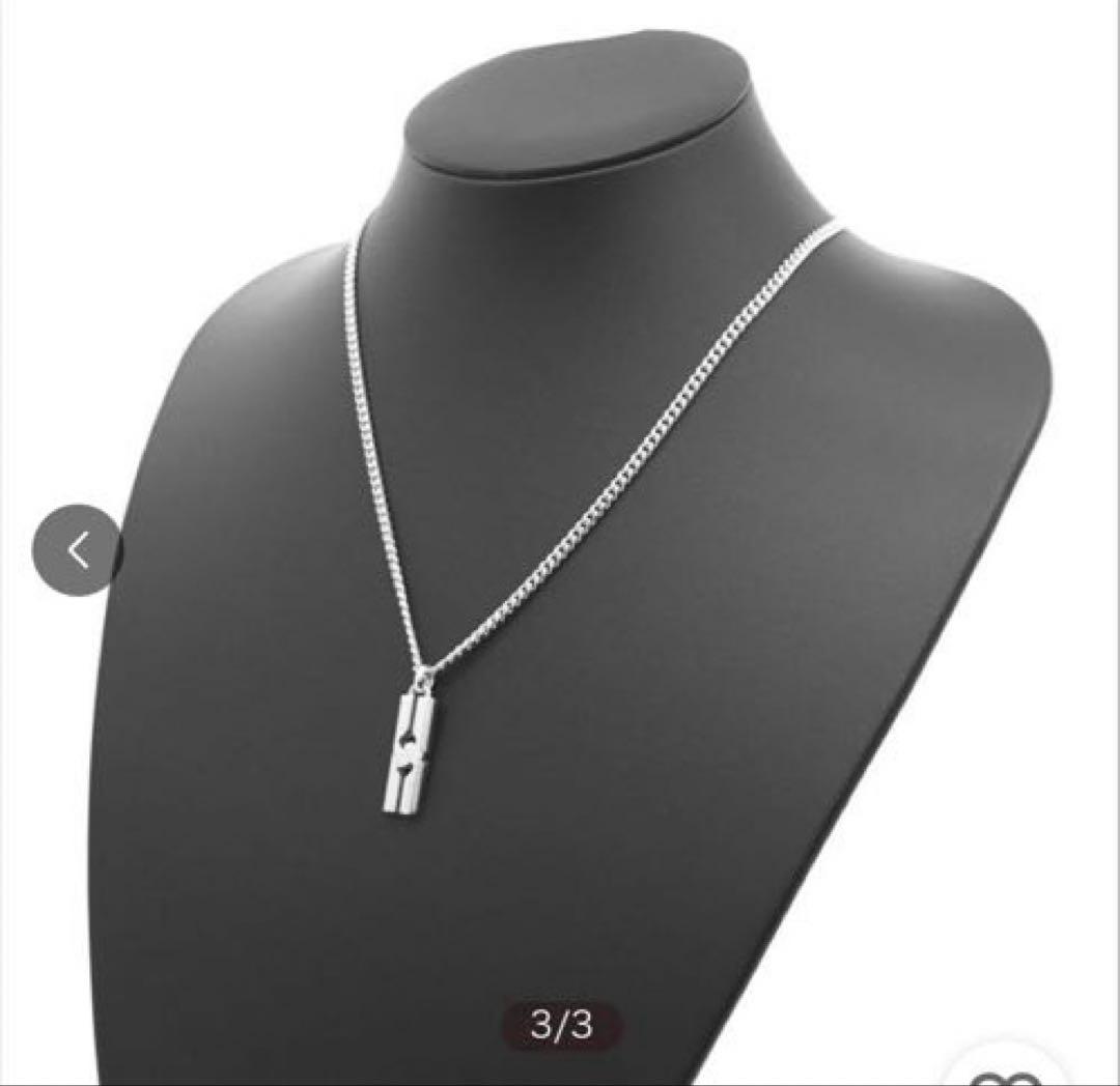 【GUCCI／グッチ】シルバー925 ノットプレートトップ ネックレス