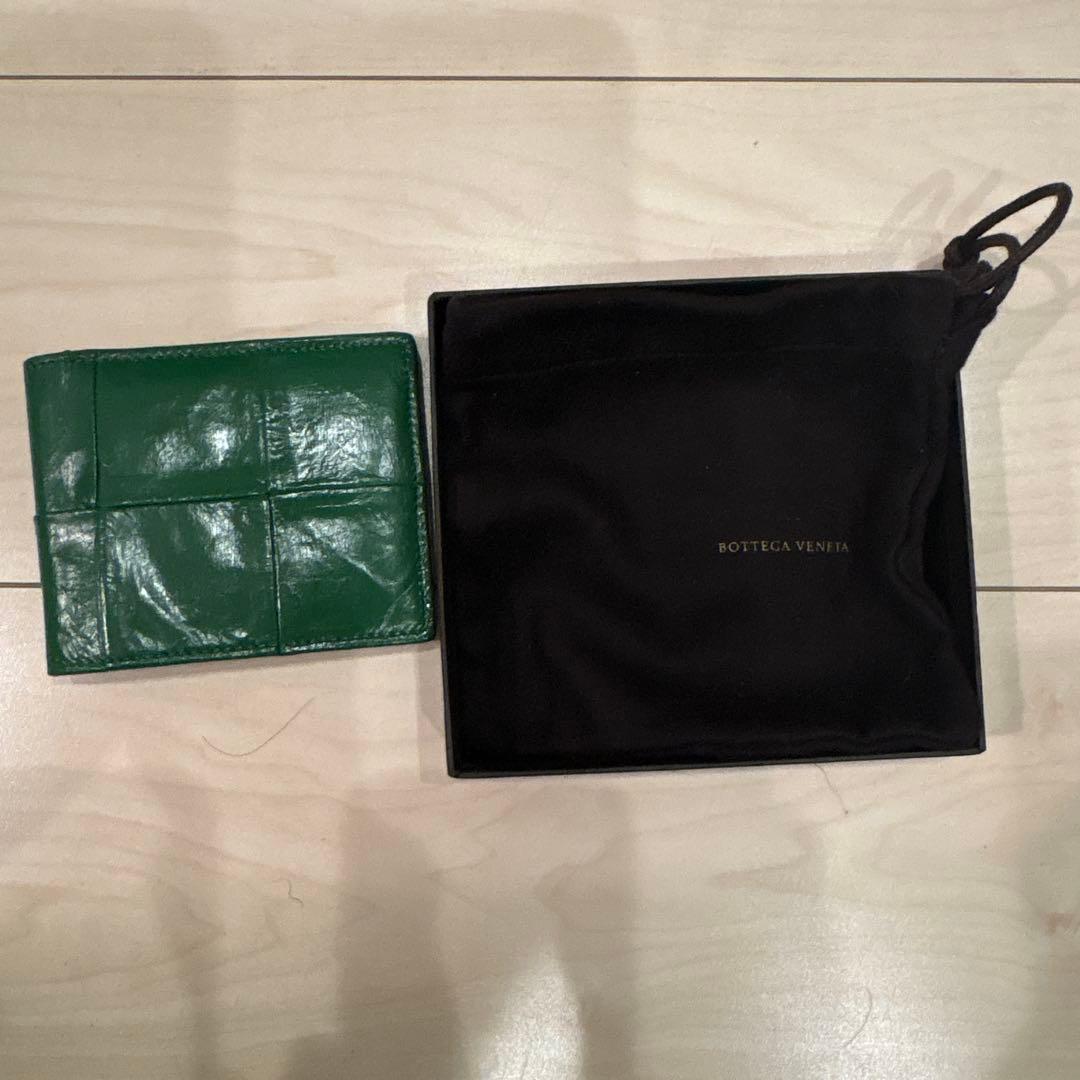 Bottega Veneta 二つ折り財布 グリーン