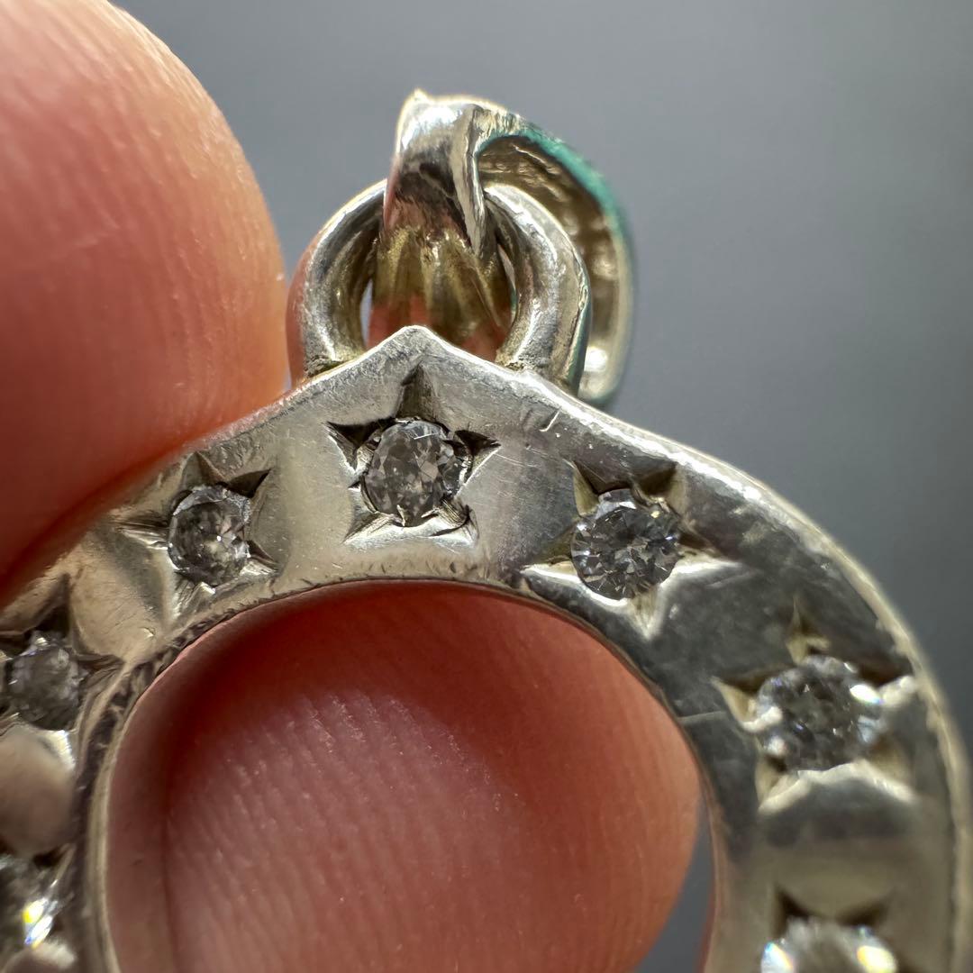 【キュービックジルコニア】ホースシュー トップ silver925