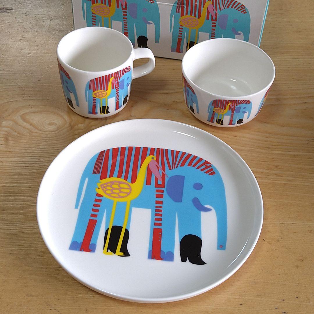 未使用【廃盤】マリメッコKARKUTEILLA キッズ食器セット
