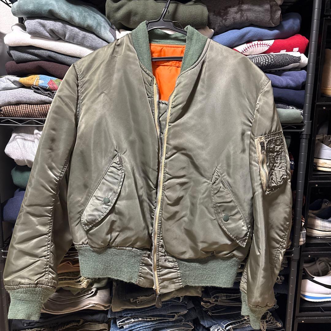 USA製 80s ALPHA MA-1 襤褸 IDEAL 民間品 アルファ M