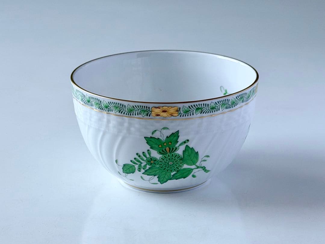 ヘレンド Herend アポニー・グリーン スラップボウル