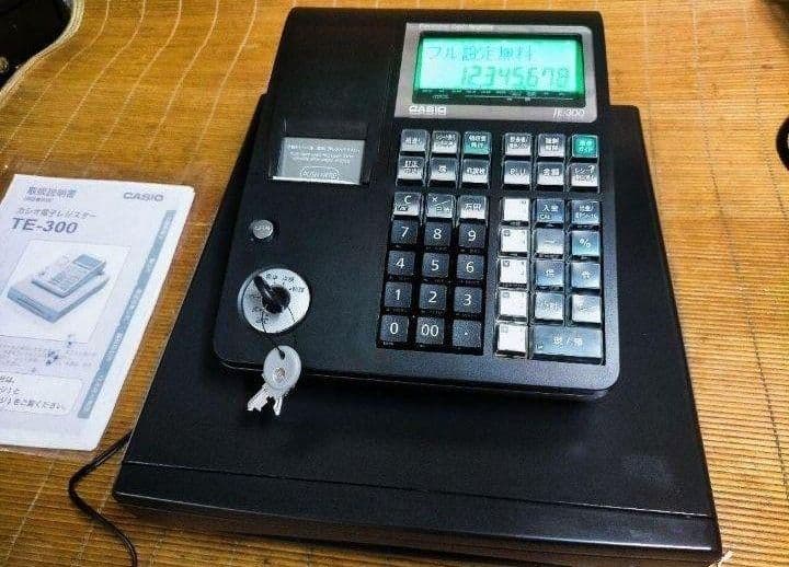 カシオレジスター　TE-300　フル設定無料　 送料無料人気機種　200200