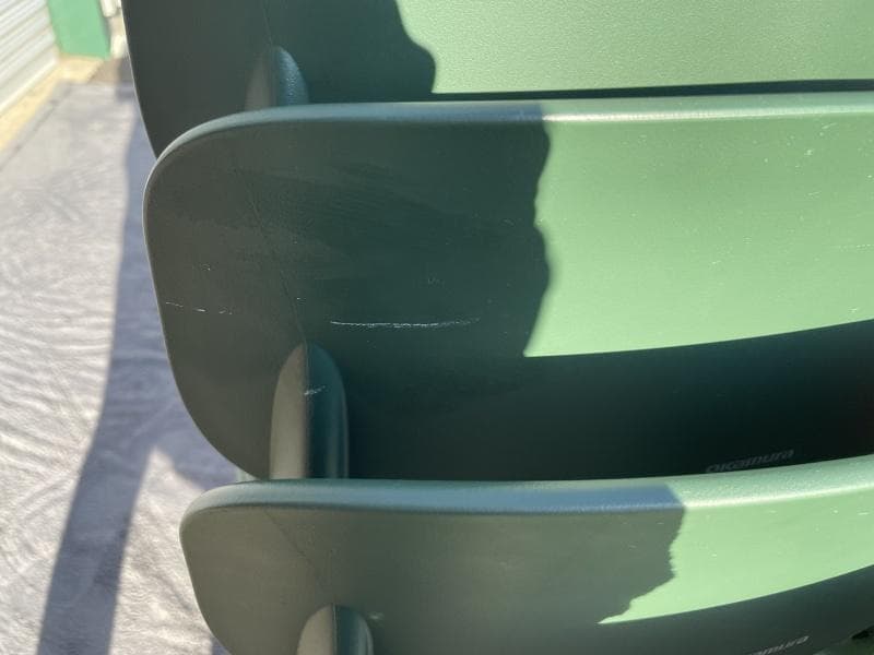 ②【美品】オカムラ　8124RL FPE8　5脚セット　座パッド・キャスター付