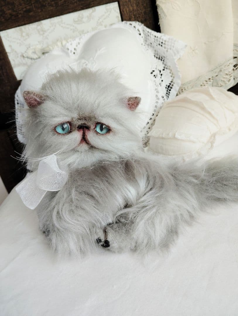 エキゾチックロングヘア♡子猫ちゃん♡アートドール♡ぬいぐるみ♡