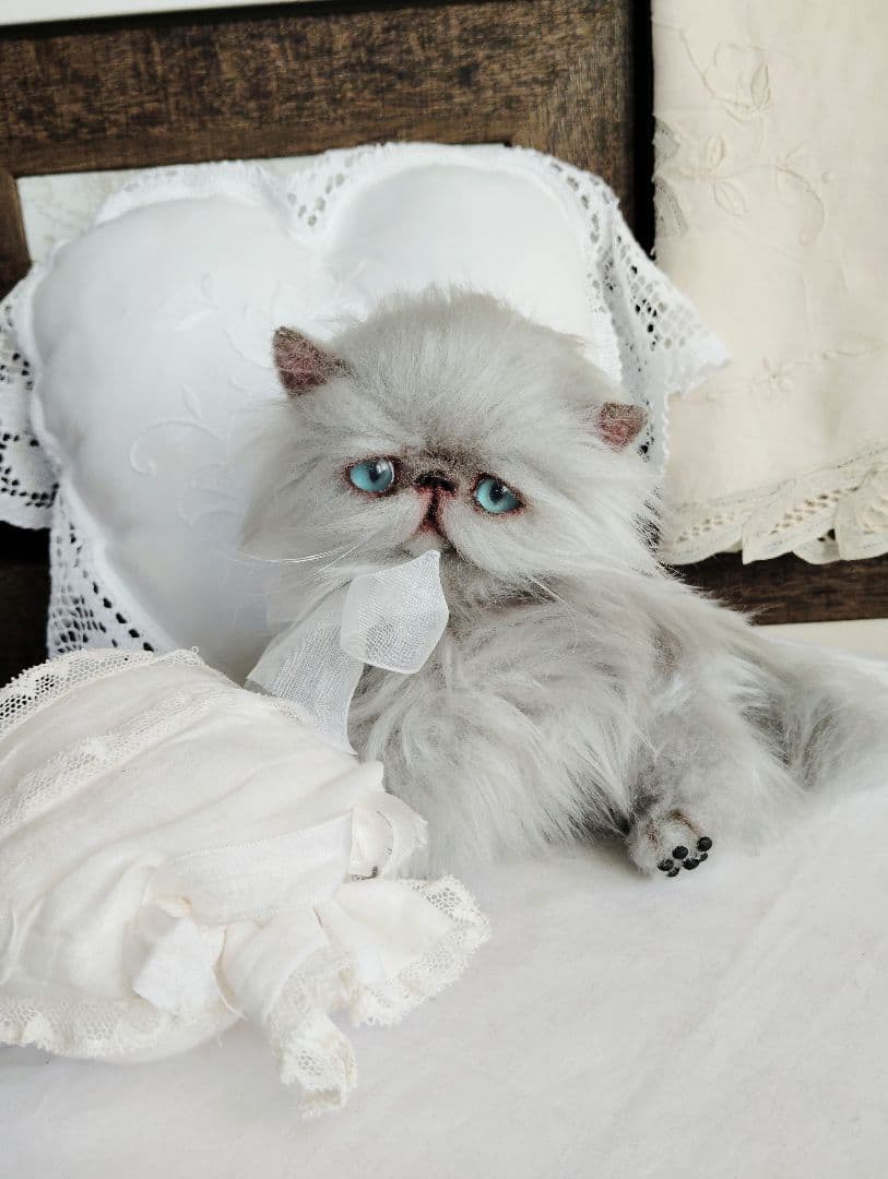 エキゾチックロングヘア♡子猫ちゃん♡アートドール♡ぬいぐるみ♡