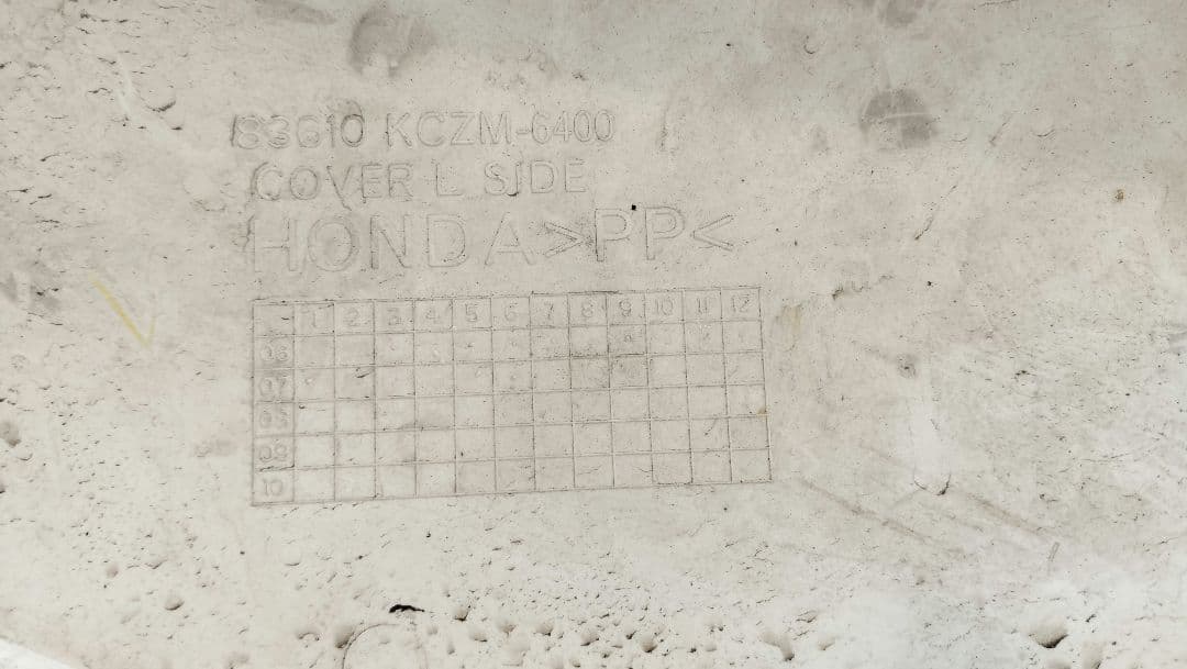 XR250 ヘッドライト　サイドカバー