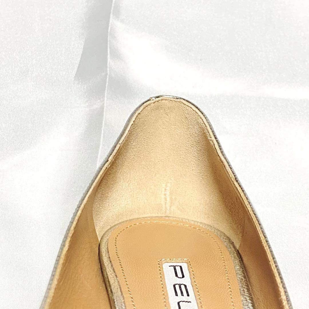 PELLICO ペリーコ　25.5 アネッリ シルバー パンプス ポインテッド