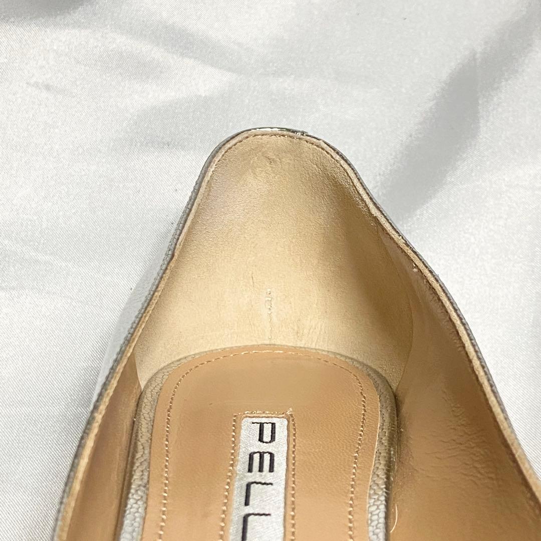 PELLICO ペリーコ　25.5 アネッリ シルバー パンプス ポインテッド