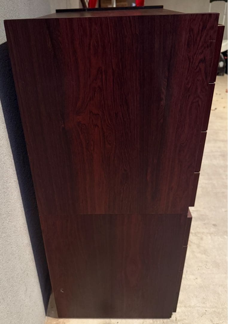 カセットテープ 収納棚　8段　上下分割　引き出し　ラック