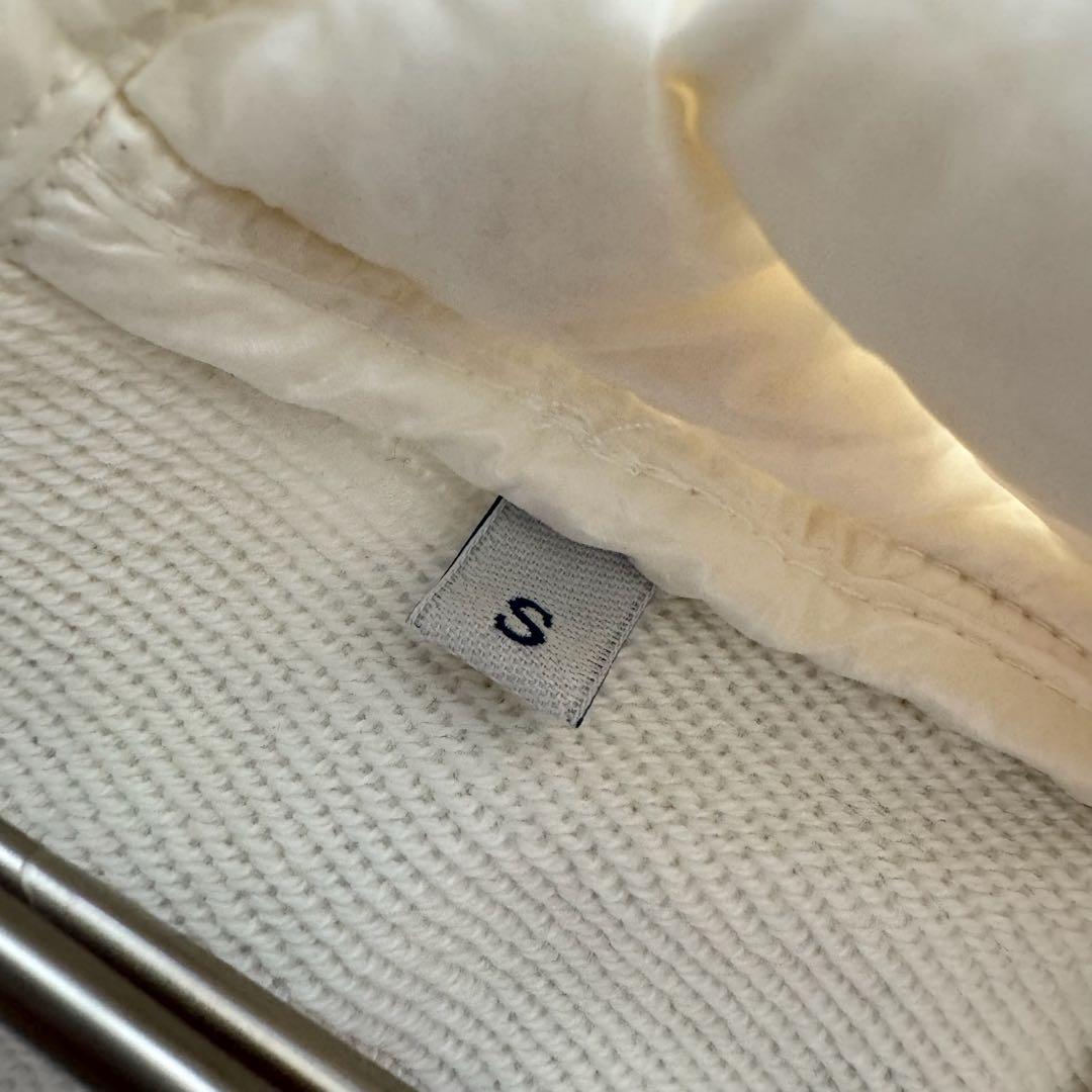 モンクレール　ダウンベスト　MAGLIA　ロゴワッペン　白　S　ニット切替