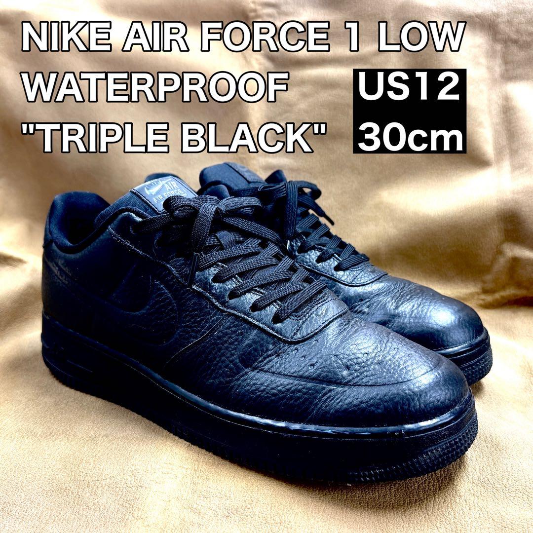 靴 NIKE AIR FORCE 1 LOW TRIPLE BLACK US12