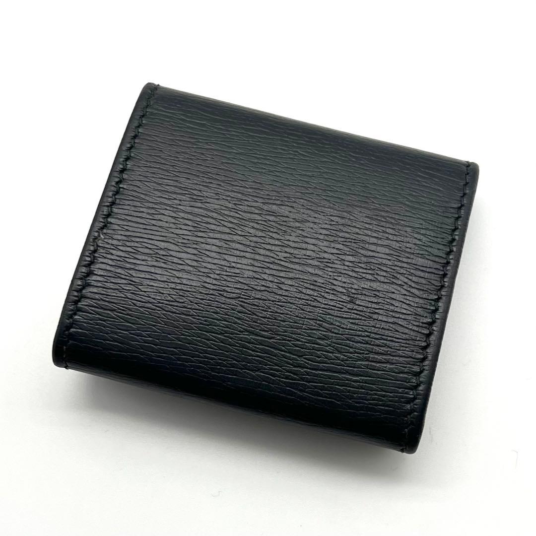 極美品 GUCCI グッチ インターロッキング レザー ブラック ケース