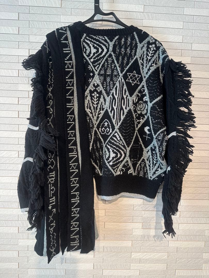 rurumu: 縷縷夢兎　　mix motif pleats knit PO