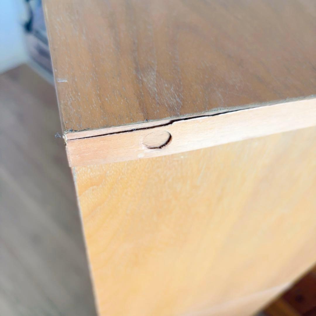 無印良品 スタッキングシェルフ 3×3 ウォルナット収納＋引き出し2個