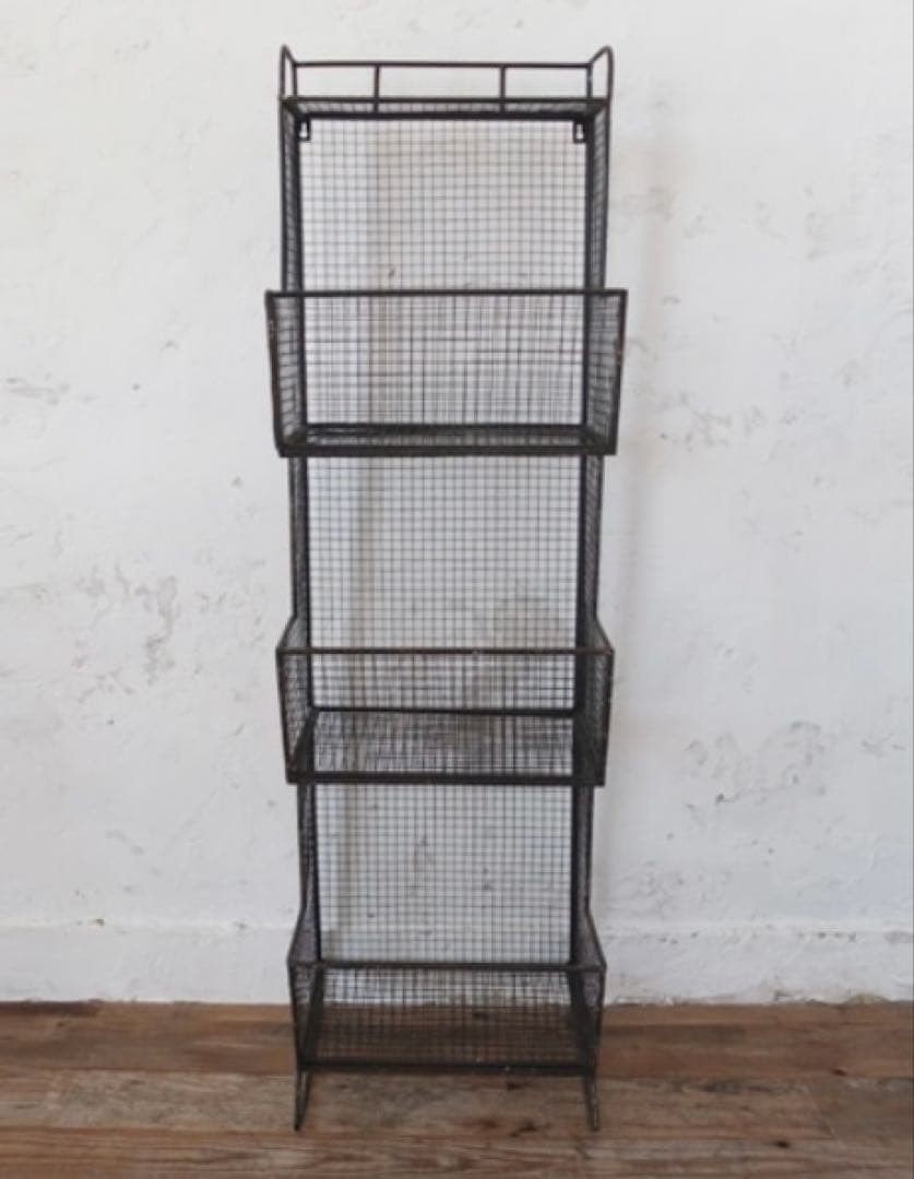 funny vintage DULTON ワイヤーマガジンスチールラック