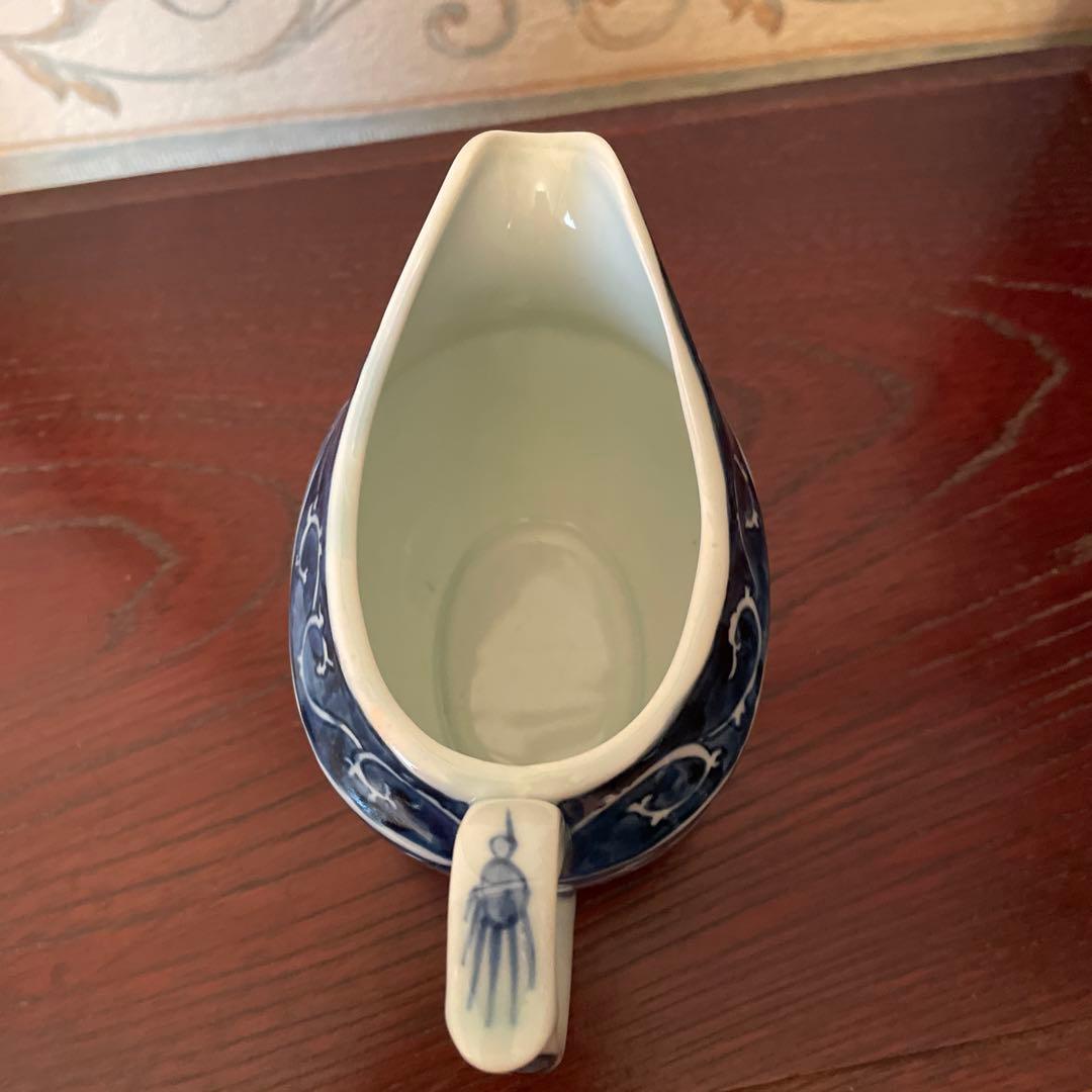 有田焼　陶祥窯　祥瑞　手描き　ティーポット　シュガー　クリーマー　染付