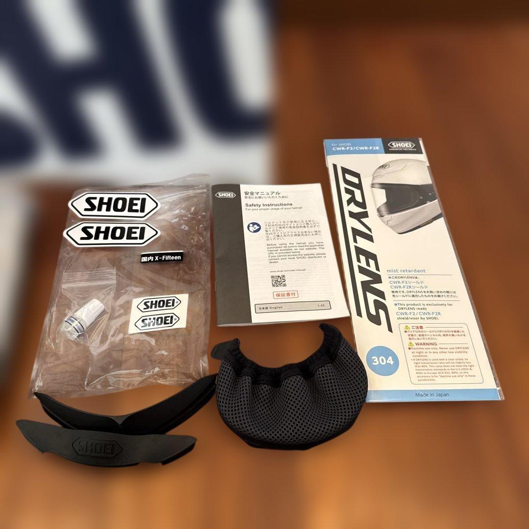 SHOEI X-Fifteen X-15 ブラック L 付属品完備 シールド2枚