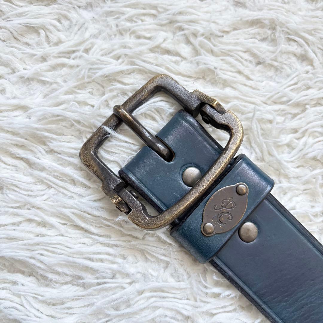 希少入手困難　Porter Classic LEATHER BELT BLUE
