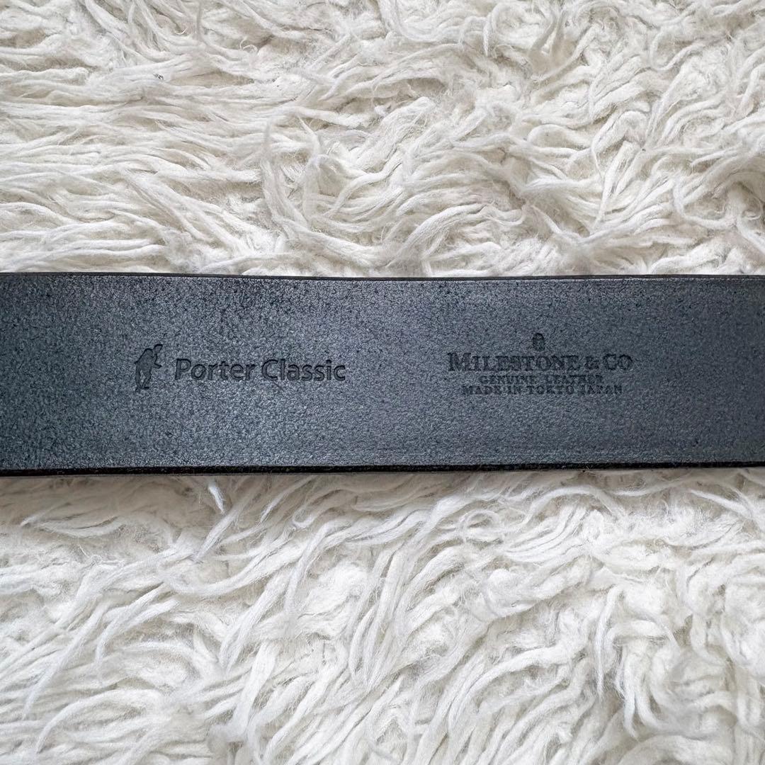 希少入手困難　Porter Classic LEATHER BELT BLUE
