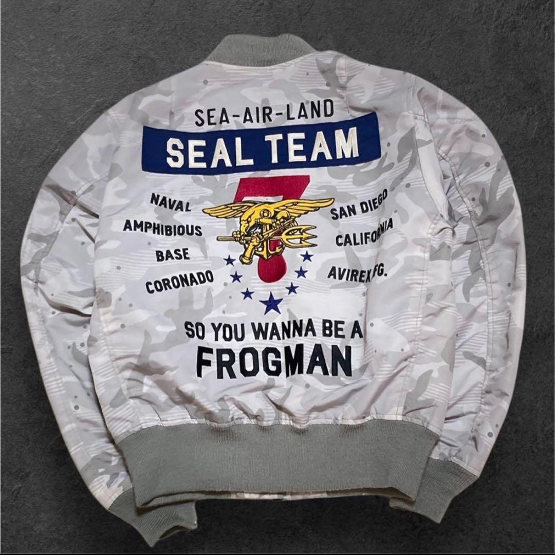 AVIREX MA-1 フライトジャケット 迷彩 SEAL TEAM