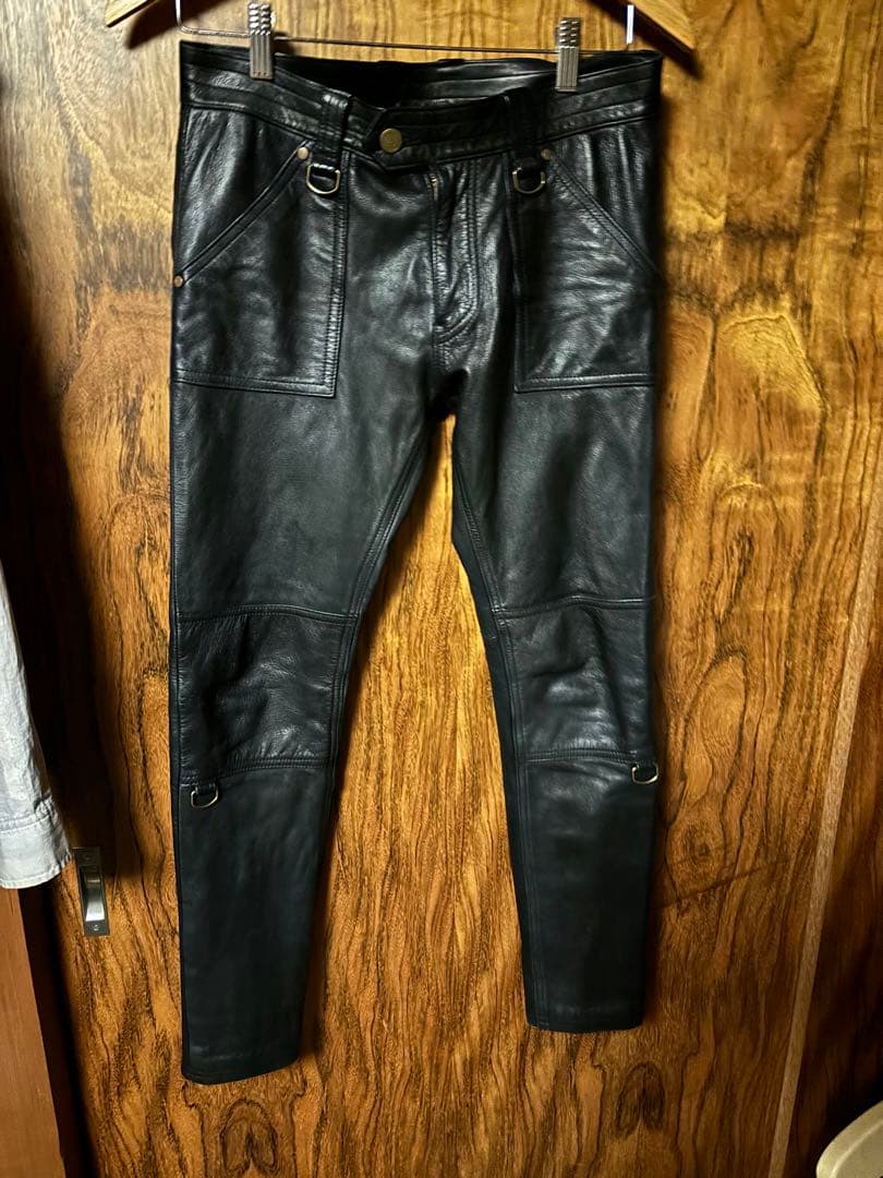 ブラックミーンズ ブラックレザーパンツ
