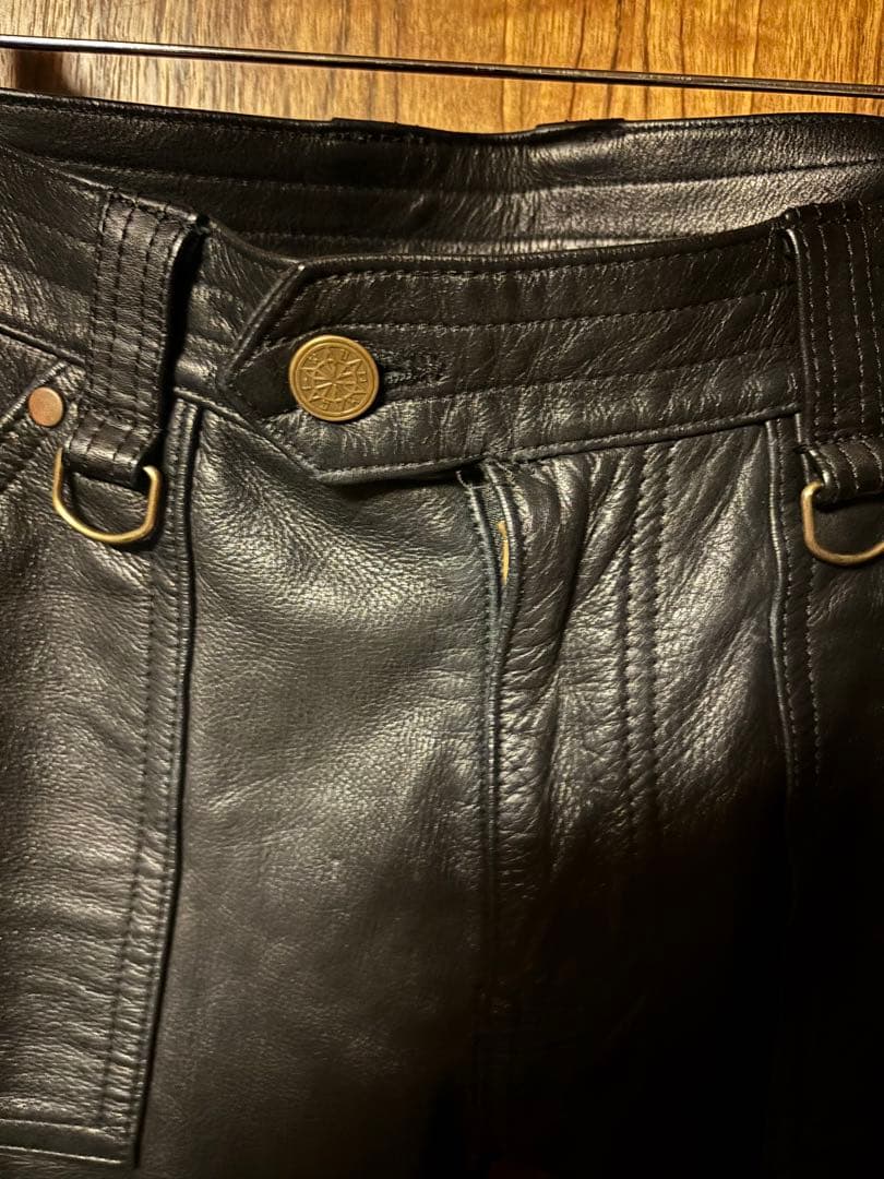 ブラックミーンズ ブラックレザーパンツ