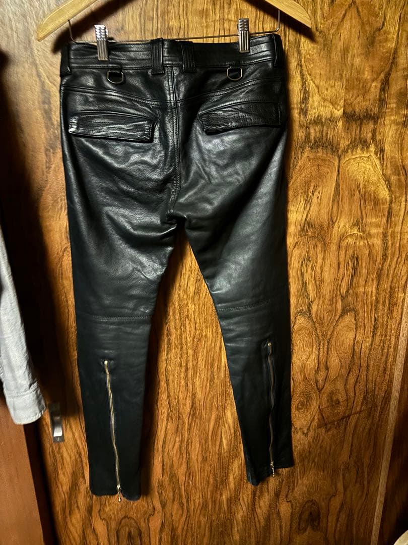 ブラックミーンズ ブラックレザーパンツ
