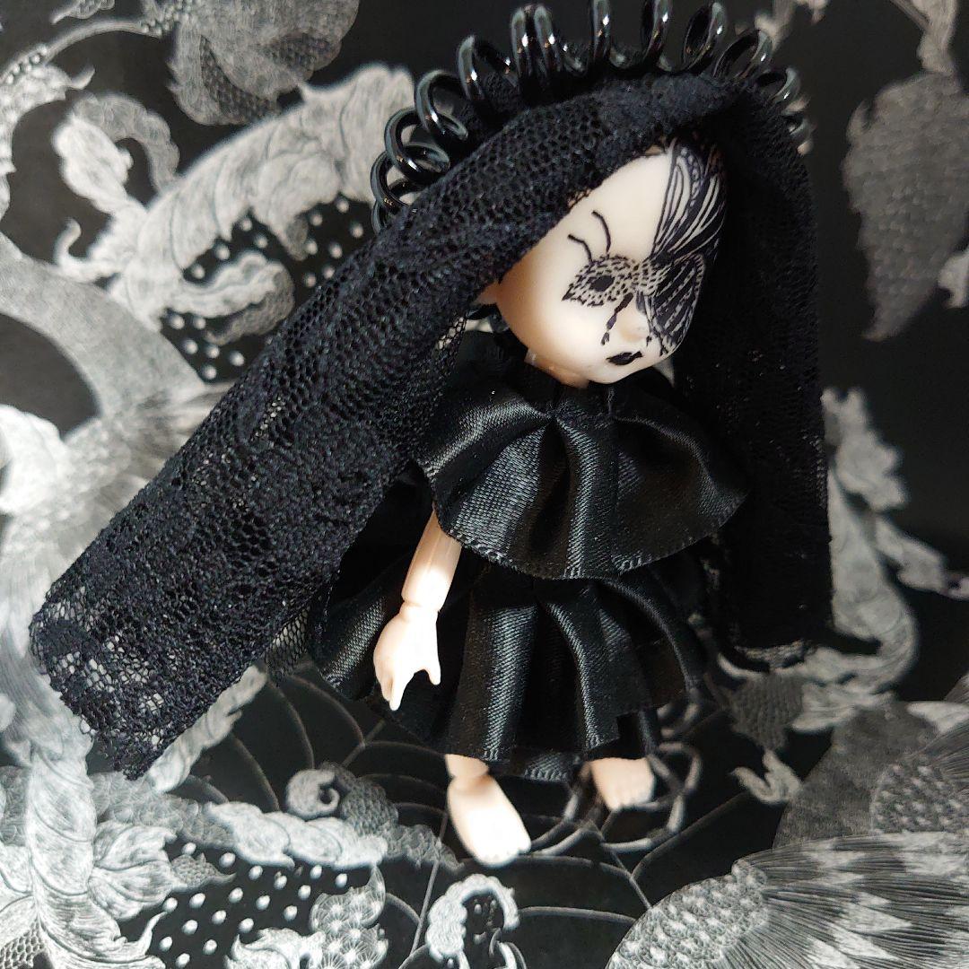 ドールミニヘッド 　蜂（はち）【ヘッド+六角形の箱】※ボディ・背景は付属しません