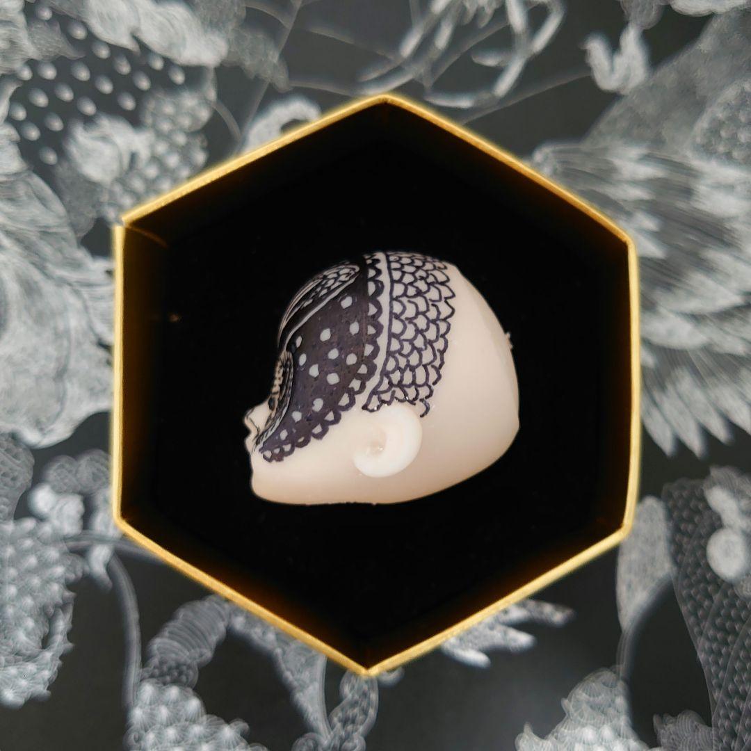 ドールミニヘッド 　蜂（はち）【ヘッド+六角形の箱】※ボディ・背景は付属しません