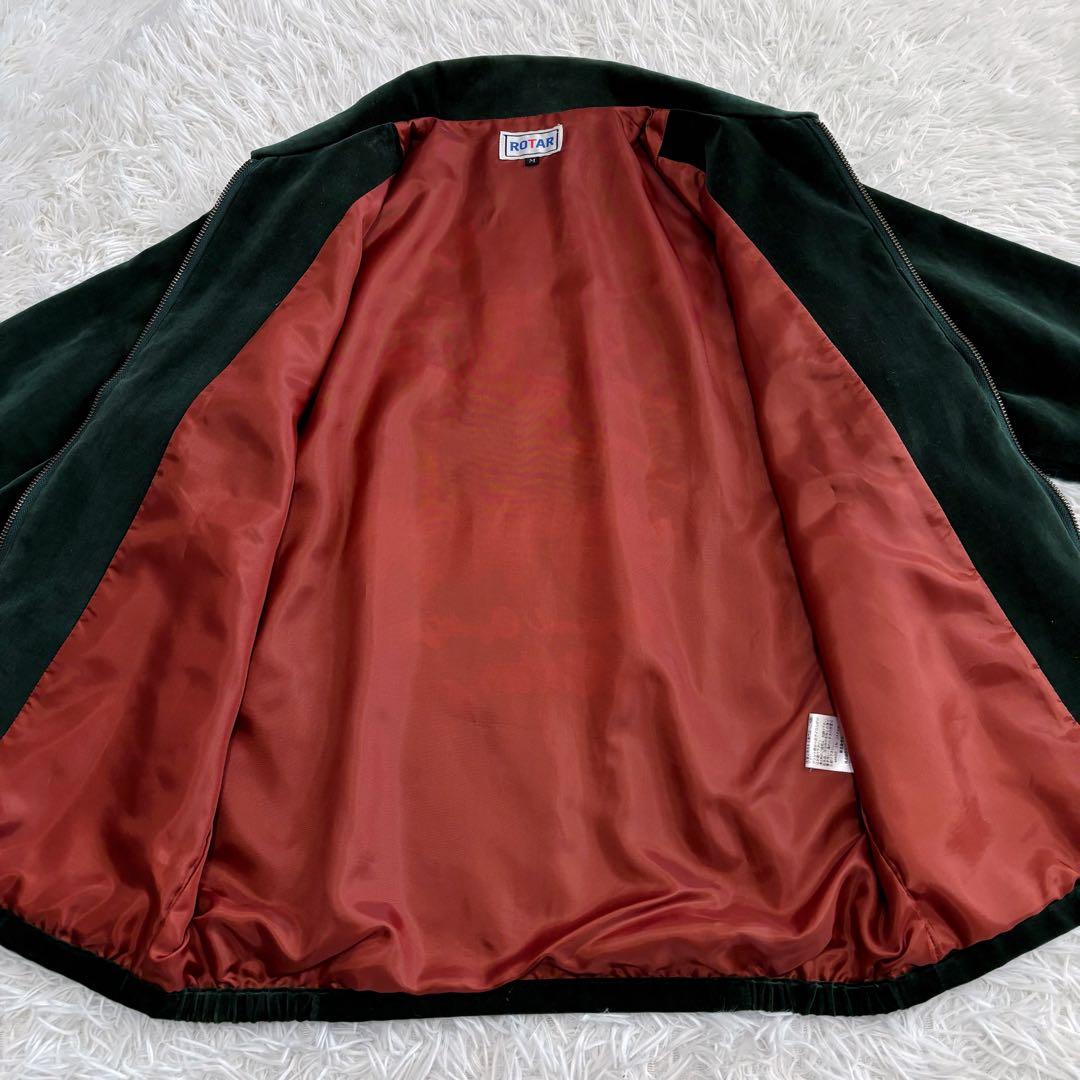 美品 ROTAR スーベニアジャケット 別珍 ベロア 龍 グリーン M